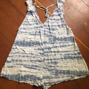 Tie dye flowy romper